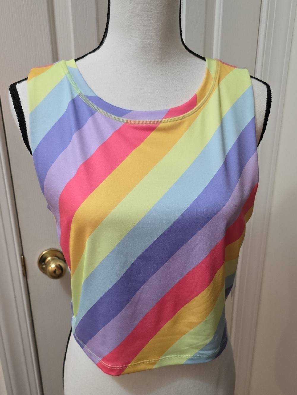 CABANA BY CROWN IVY BRAND WOMEN'S JUNIOR SIZE  MULTI-COLORS TANK TOP SIZE XL